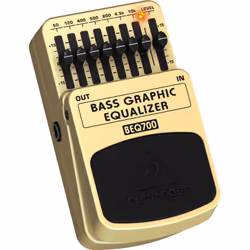 Behringer BEQ700, Pédale d'effets, Noir, Jaune, 70 mm, 123 mm, 54 mm, 330 g