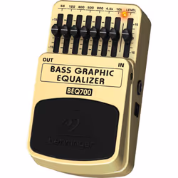 Behringer BEQ700 pédale d'effets Noir, Jaune