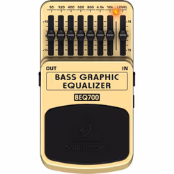 Behringer BEQ700 pédale d'effets Noir, Jaune