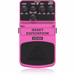 Behringer HD300, Pédale d'expression, Noir, Guitare, 500000 Ohm, 1000 Ohm, Secteur, Batterie