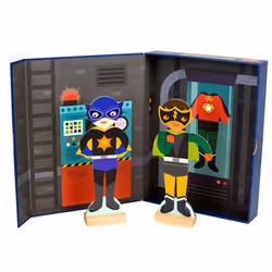 Wild & Wolf "Magnetic Dress Up Superheroes - Gioco magnetico ""Supereroi"""