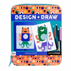 Wild & Wolf "Monsters Design & Draw Travel Activity Kit - kit Progetta e Disegna ""Mostri"""
