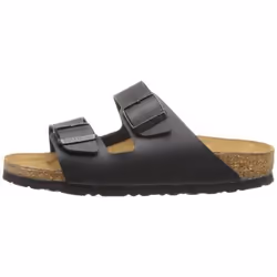Chaussures Birkenstock ARIZONA Slide pour femmes - Noir - Boucle de serrage - Talon plat