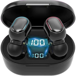 KASSTPO Écouteurs Bluetooth sans fil intra-auriculaires avec microHi-Fi stéréocontrôle des touches25 heures dautonomie avec a