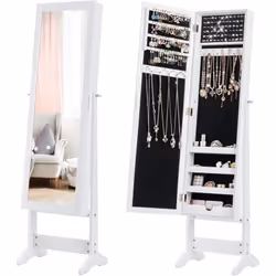 Description générale Découvrez notre armoire à bijoux 2 en 1, alliant un miroir élégant et une armoire de rangement pratique. ...