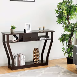 Description générale Cette table console robuste et durable est fabriquée en MDF de haute qualité. Sa surface est résistante  ...
