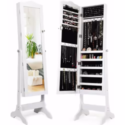 Attributs : 【Porte avec serrure incrustée d'un miroir sur toute la longueur :】lorsqu'elle n'est pas utilisée, vous pouvez fer ...