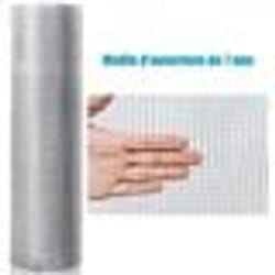 COSTWAY Grillage pour Plantes et Animaux 15x09M Acier Galvanisé de Calibre Maille 7 x 7mm pour Jardin Volières Poulaillers Clapiers