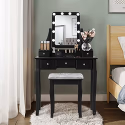 Description générale Vous êtes à la recherche d'une belle coiffeuse ? Découvrez notre coiffeuse multifonction au design simpl ...