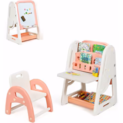 Attributs : 【Jeu 2 en 1】ce jouet éducatif est différent des autres chevalets pour enfants. Il sert de tableau magnétique, net ...