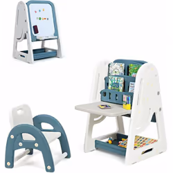 Attributs : 【Jeu 2 en 1】ce jouet éducatif est différent des autres chevalets pour enfants. Il sert de tableau magnétique, net ...