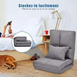 【Dossier réglable et ergonomique : 】 Le dossier offre 5 positions réglables à choisir selon vos préférences. Vous pouvez trou ...