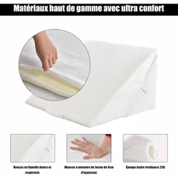 Attributs: 【Design pliable 7 en 1 et multi-usages :】Cet oreiller triangulaire est pliable, ce qui vous permet de personnalise ...