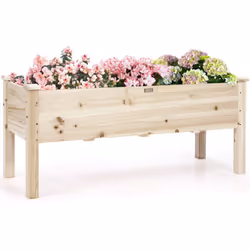 Attributs: 【Bois de cèdre naturel :】 100% naturel, cette jardinière surélevée est solide, stable, traitée contre le pourrisse ...