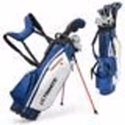 COSTWAY Sac de Golf Trépied pour Homme Ensemble de Clubs de Golf 9 Pièces avec 3 Housses Bretelles Réglables Tête Lestés des  ...