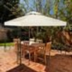COSTWAY Toile de Rechange pour Tonnelle Tente 3 x 3 M en Polyester Impérméable de Jardin pour Pavillon Beige