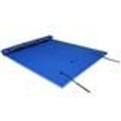 COSTWAY Tapis Flottant en Mousse XPE 270x180CM 3 Couches avec Attache Elastique de 35M Capacité Portante 300KG pour Piscine Bleu