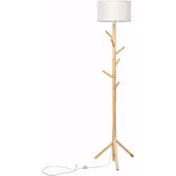 Attributs: 【Matériaux durables et cadre solide :】Le support de la lampe est fabriqué en bois de pin massif, résistant et qui  ...