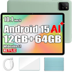 Tablette Tactile Oscal Pad 30 Wifi Doke AI 101 60Hz1080p FHD 12Go 64Go-SD 2To Android 15 6600 mAh Face ID Widevine L1 - Vert