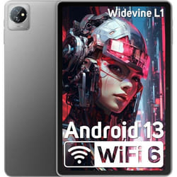 Blackview Tab 70 WiFi Tablette Tactile 10.1 pouces HD+ IPS Android 13 2.4G+5G WiFi 6 RAM 8 Go ROM 64 Go/SD 1 To 6580mAh  - Gris