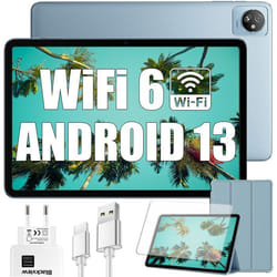 Blackview Tab 30 WiFi Tablette Tactile 10.1 pouces HD+ IPS Android 13Go WiFi 6 RAM 6 Go ROM 64 Go/SD 128 To 5100mAh  - Bleu
