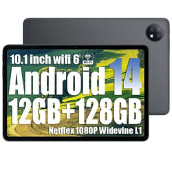 Oscal Pad 7 Tablette Tactile 10.1 800 x 1280 HD Android 14 RAM 12 Go ROM 128 Go-SD 1 To 6600mAh 8MP+13MP Widevine L1 - Gris