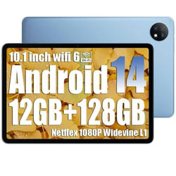 Oscal Pad 7 Tablette Tactile 10.1 800 x 1280 HD Android 14 RAM 12 Go ROM 128 Go-SD 1 To 6600mAh 8MP+13MP Widevine L1 - Bleu