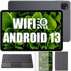 Oscal Pad 50 WiFi Tablette Tactile 10.1 HD+ IPS Android 13 2.4G+5G WiFi 6 RAM 6 Go ROM 64 Go-SD 1 To 5100mAh Gris Avec Clavie ...