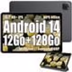 Oscal Pad 70 WiFi Tablette Tactile 10.1 HD+ IPS Android 14 2.4G+5G WiFi 6 RAM 12 Go ROM 128 Go-SD 1 To 8MP+13MP 6580mAh - Gris