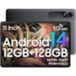 Blackview Tab 90 WiFi Tablette Tactile 10.9 HD+ IPS Android 14 2.4G+5G WiFi RAM 12 Go ROM 128 Go-SD 2 To 8MP+13MP 8200mAh - Gris