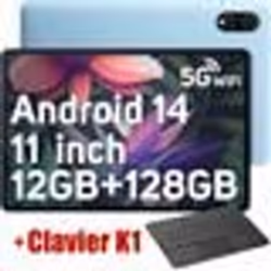 Blackview Tab 90 WiFi Tablette Tactile 10.9 HD+ IPS Android 14 2.4G+5G WiFi 12 Go + 128 Go-SD 2 To 8200mAh Bleu Avec Clavier  ...