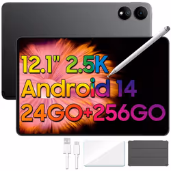 Oscal ELITE1 Tablette Tactile 12.1 2.5K 600Nits Android 14 RAM 24Go ROM 256Go-SD 1To 8800mAh(33W) Mode PC WPS Stylet Gratuit ...