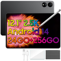 Oscal ELITE1 Tablette Tactile 12.1 2.5K 600Nits Android 14 RAM 24Go ROM 256Go-SD 1To 8800mAh(33W) Mode PC WPS Stylet Gratuit -