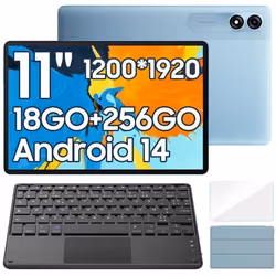 Blackview Tab 9 WiFi Tablette Tactile 10.95 1200*1920 1080P Android14 18Go+256Go-SD 1To 8200mAh Mode PC WPS Bleu Avec Clavier ...