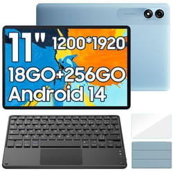 Blackview Tab 9 WiFi Tablette Tactile 10.95 1200*1920 1080P Android14 18Go+256Go-SD 1To 8200mAh Mode PC WPS Bleu Avec Clavier K1