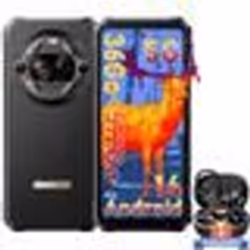 Blackview BL9000 Pro Smartphone Incassable 5G 512Go 6.78 Double Écran 50MP Android 14 Noir avec Écouteurs Bluetooth Airbuds 6 ...