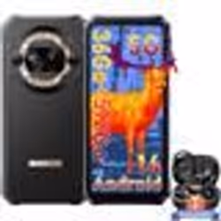 Blackview BL9000 Pro Smartphone Incassable 5G 512Go 6.78 Double Écran Android 14 Or avec Écouteurs Bluetooth Airbuds 60