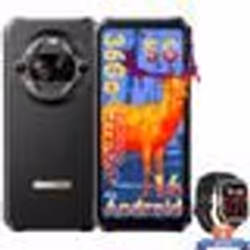 Blackview BL9000 Pro Smartphone Incassable 5G 512Go 6.78 Double Écran 50MP Android 14 Noir avec Montre Connectée W60