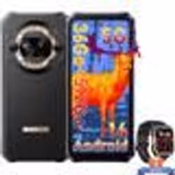 Blackview BL9000 Pro Smartphone Incassable 5G 512Go 6.78 Double Écran 50MP Android 14 Or avec Montre Connectée W60