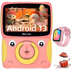 Blackview Tab 3 Kids Tablette Tactile pour Enfants Android 13 4+32Go-SD 1To 3280mAh Éducative Tablette Avec Montre Enfant Z10 ...