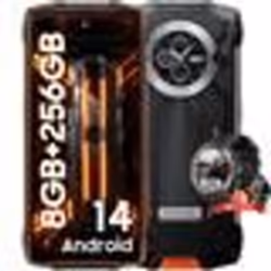 OSCAL PILOT 2 Smartphone Incassable 6.5 Double Écran (8+16)Go+256Go 50MP+32MP 8800mAh Orange avec Blackview W50 Pro