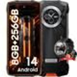 OSCAL PILOT 2 Smartphone Incassable 6.5 Double Écran (8+16)Go+256Go 50MP+32MP 8800mAh Orange avec Blackview W50 Pro