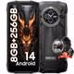 OSCAL PILOT 2 Smartphone Incassable 6.5 Double Écran (8+16)Go+256Go 50MP+32MP 8800mAh Noir avec Blackview W50 Pro