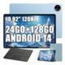 Oscal Pad 90 Tablette Tactile 1092 Android 14 RAM 24Go ROM 128Go/SD 2To 7700mAh 13MP+8MP Dual SIM WiFi 5 Bleu Avec Clavier K1