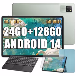 Blackview Tab 60 Pro Tablette Tactile 10.1 HD+ IPS Android 1424Go+128Go/SD 1 To5100mAh(10W) Wifi 5 Vert Avec Clavier K1