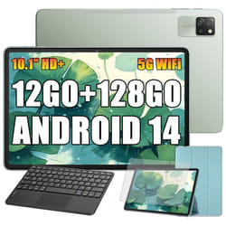 Blackview Tab 60 Pro Tablette Tactile 10.1 HD+ IPS Android 1412Go+128Go/SD 1 To5100mAh(10W) Wifi 5 Vert Avec Clavier K1