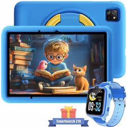 Tablette Tactile Enfants Blackview Tab 60 Pro Kids 10.1 RAM 12Go ROM 128Go-SD 2ToAndroid 15 7700 mAh WiFi6 Avec Montre Z10 Ro ...
