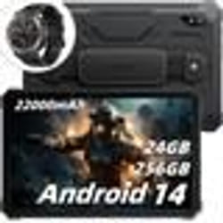 Blackview Active 8 Pro Tablette Incassable 10.36 2.4K FHD+ 24Go+256Go 22000mAh(33W) 48MP+16MP Android 14 Noir Avec W50Pro Noir