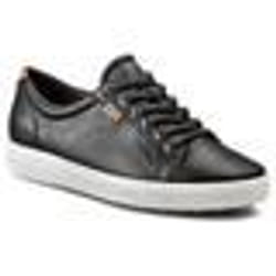 Basket Ecco - 430004-01001 - Homme Soft 7 M Black Droid Baskets Basse