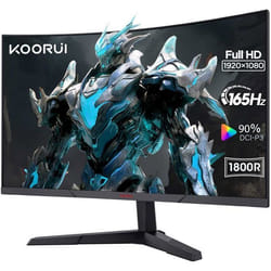 Ecran PC Gaming Incurvé - KOORUI 24E6CA - 23.6 FHD - Dalle VA 1800R- 165 Hz - 2xHDMI 1.41xDisplayPort